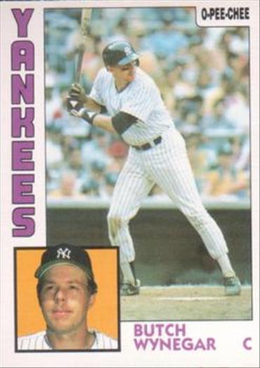 1984 O-Pee-Chee Baseball Cards 123     Butch Wynegar